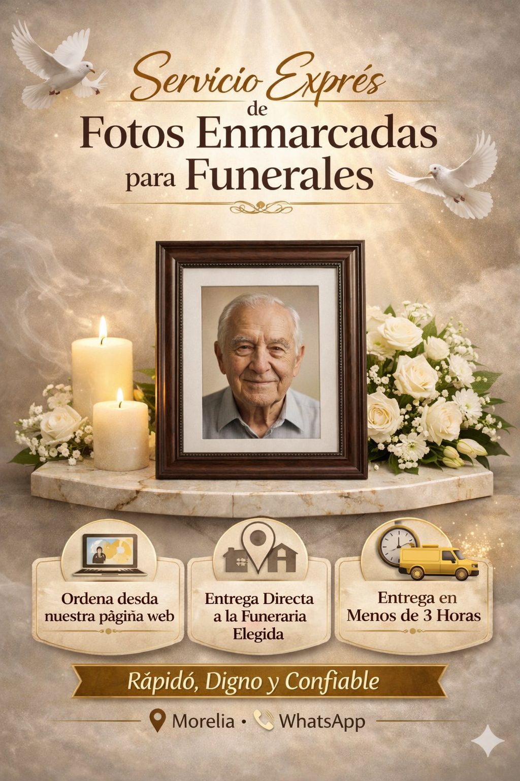 Foto enmarcada -  express para funeraria
